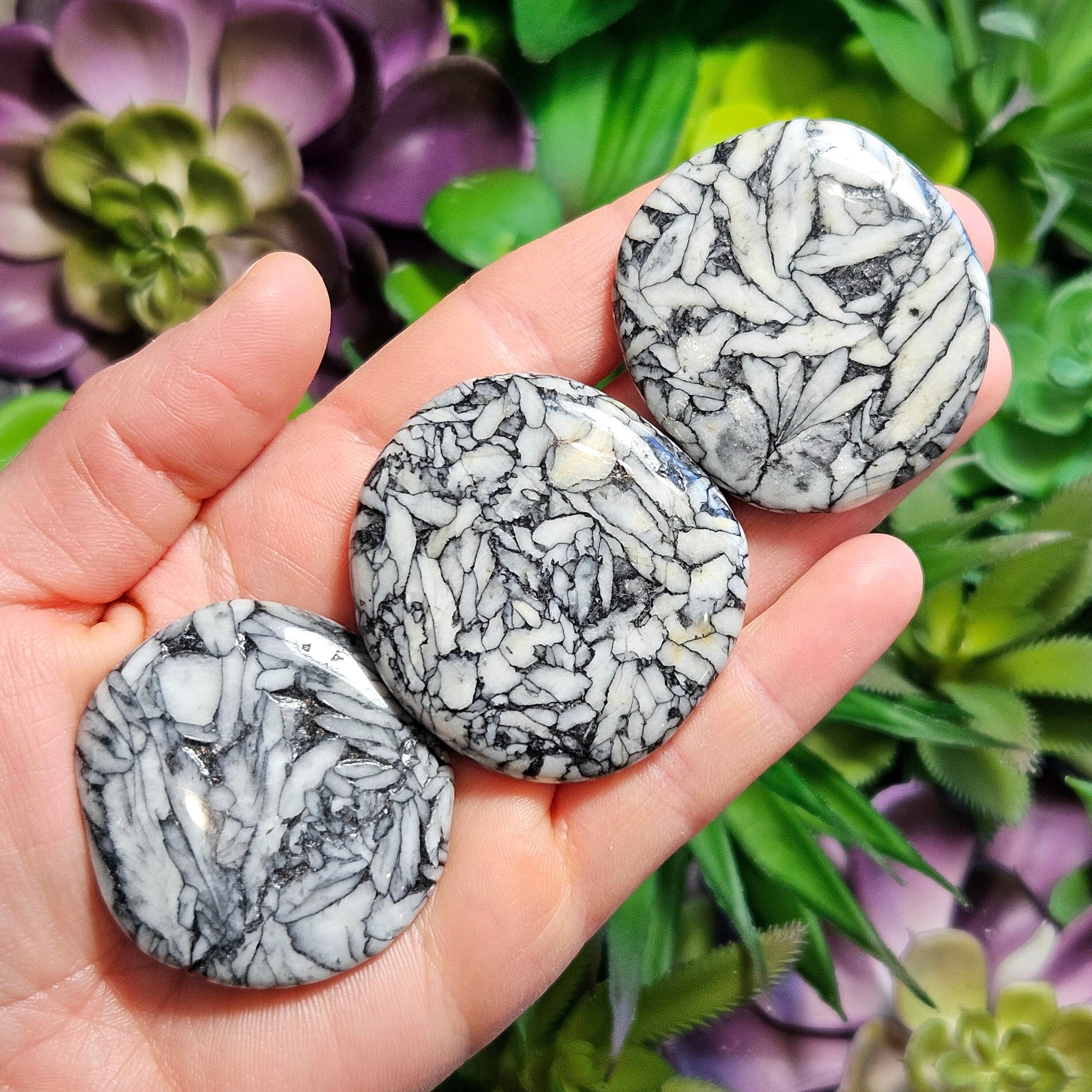 Pinolith Crystal - Tumbled Pinolite - Magnesite "pine Nut" Crystal - Howlite - Dolomite - Graphite