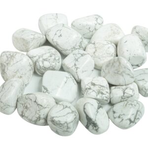 Howlite Tumbled Stone - Magnesite Gemstone - Loose Gemstone –white Natural Gemstone - Tu1062