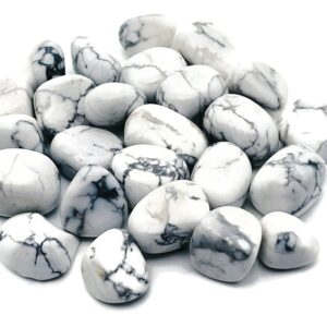 Howlite Tumbled Stone - Magnesite Gemstone - Loose Gemstone –white Natural Gemstone - Small Howlite - Tu1227