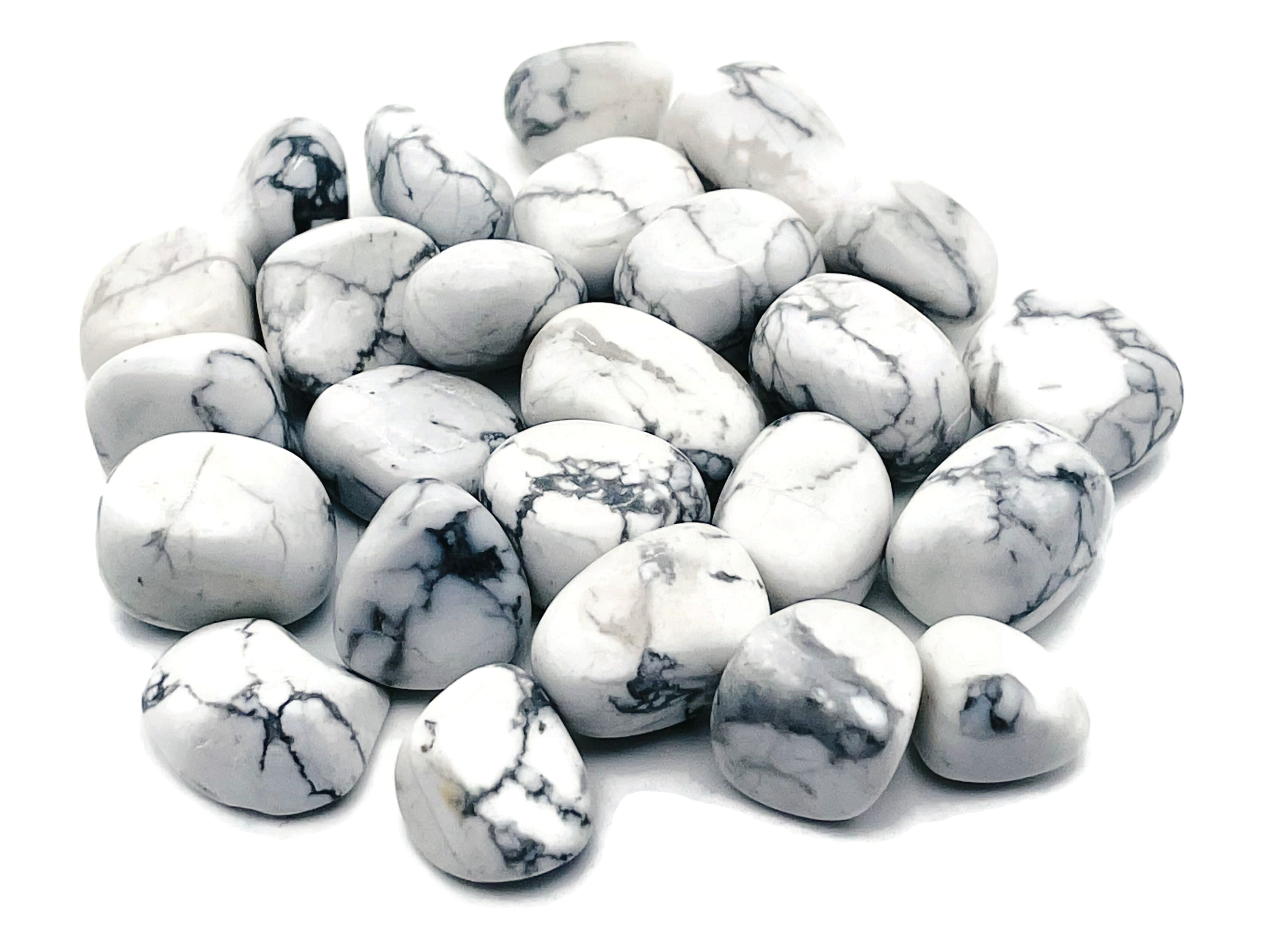 Howlite Tumbled Stone - Magnesite Gemstone - Loose Gemstone –white Natural Gemstone - Small Howlite - Tu1227