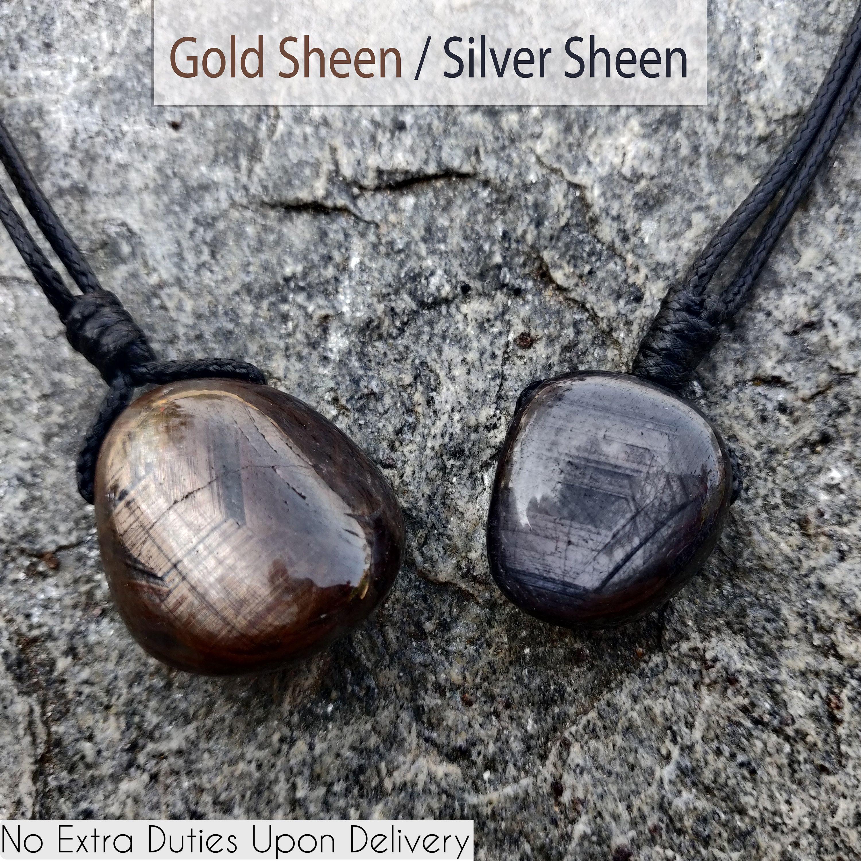 Silver / Golden Sheen Hypersthene Necklaces For Men - Unique Jewelry For Women, Empath Protection Necklace, Yoga Jewelry & Spiritual Gifts Silver / Golden Sheen Hypersthene Necklaces For Men - Unique Jewelry For Women, Empath Protection Necklace, Yoga Jewelry & Spiritual Gifts