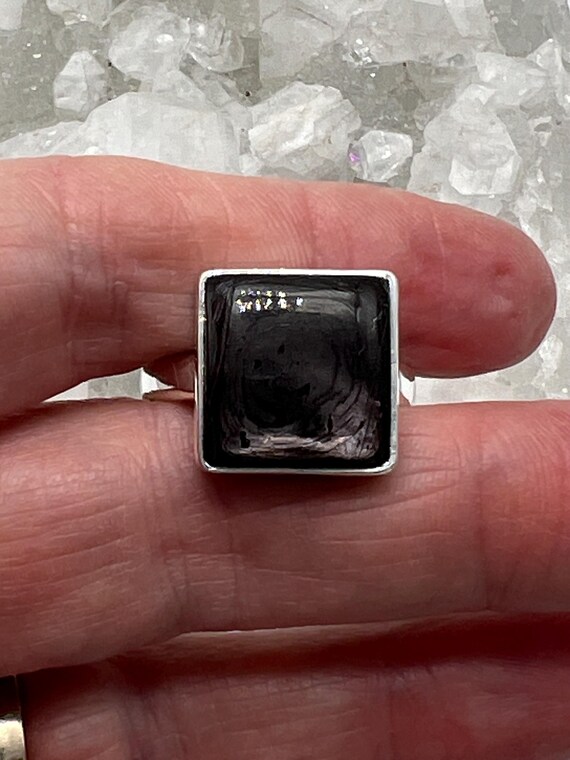 Unique Hypersthene Ring, Size 10 1/2