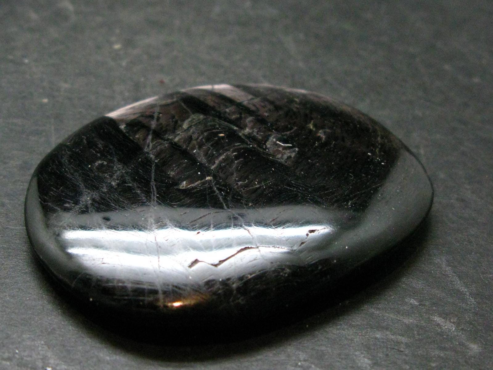 Tumbled Hypersthene Stone From Canada - 2.1"