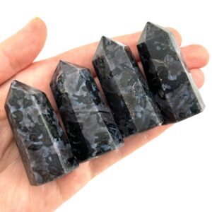 Indigo Gabbro Point | Merlinite Polished Natural Crystal Tower (third Eye Chakra)