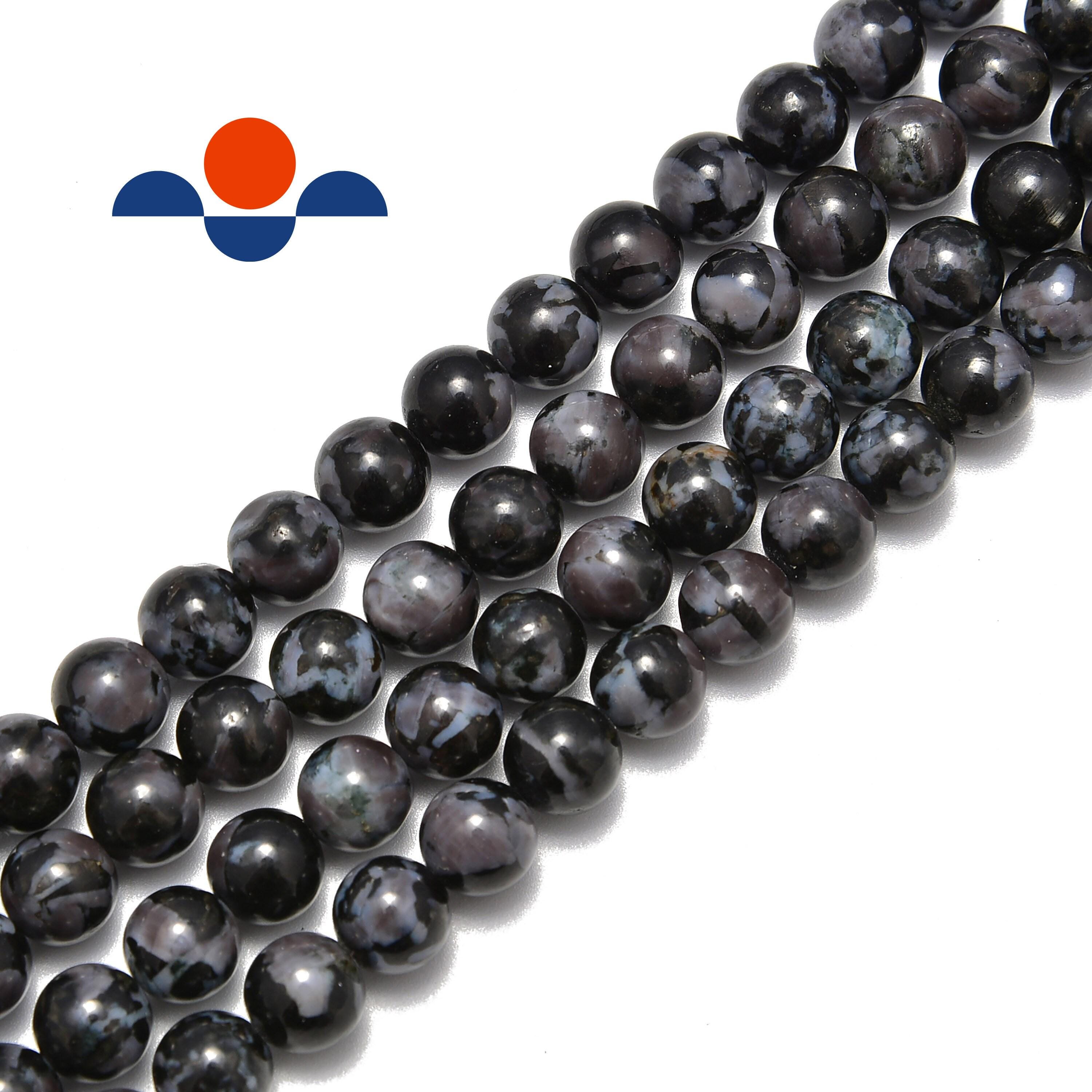Indigo Gabbro Smooth Round Beads 6mm 8mm 10mm 12mm 14mm 16mm 18mm 15.5" Strand
