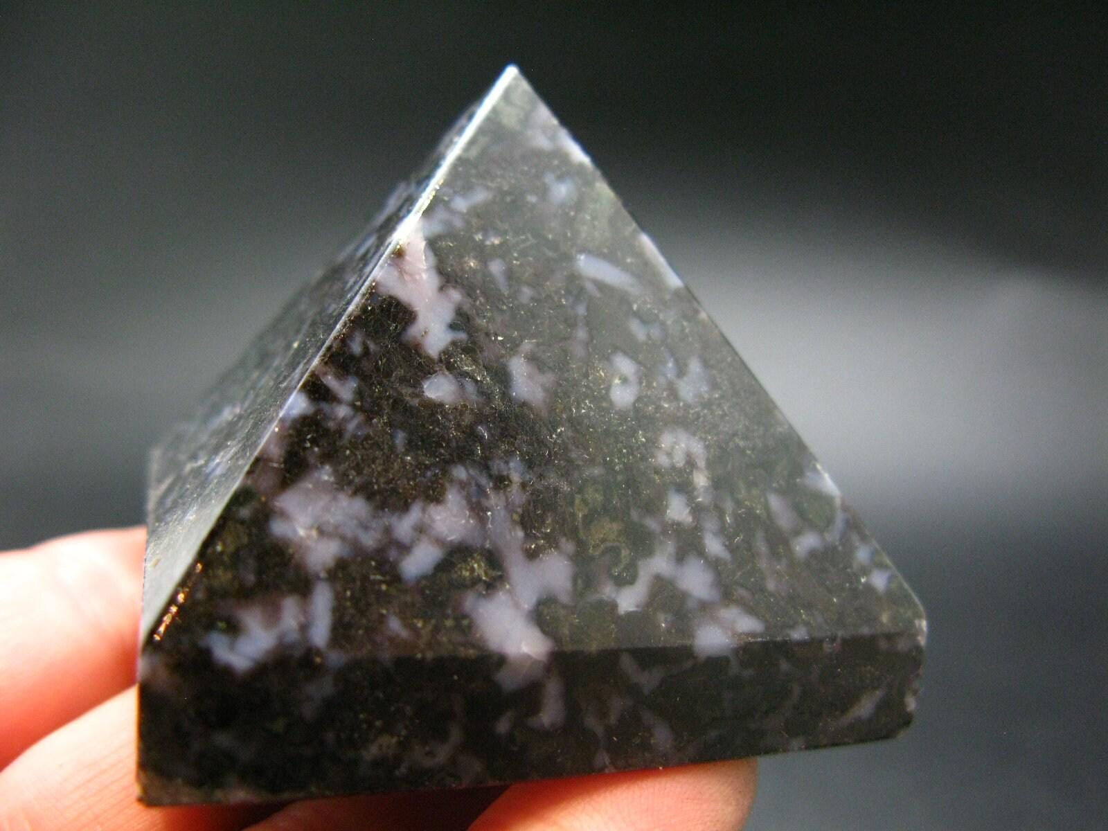 Rare Mystic Merlinite Pyramid From Indian Ocean - 1.9" Rare Mystic Merlinite Pyramid From Indian Ocean - 1.9"