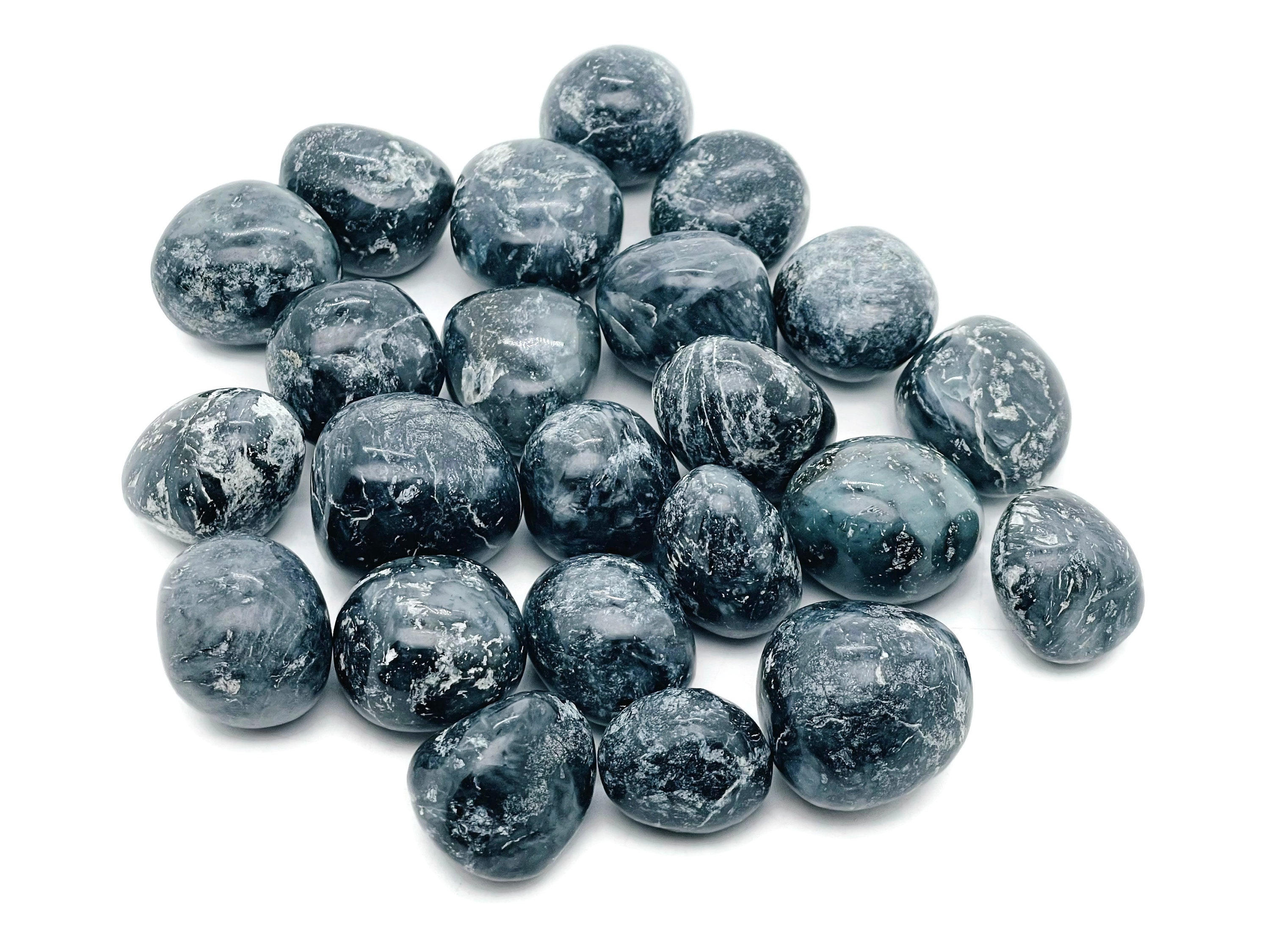 Indigo Gabbro Tumbled Stone - Polished Indigo Gabbro Gemstone - Meditation Stone – Good Mood - Tu1213