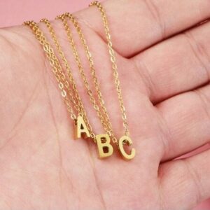 Initial Necklace, Letter Necklace, Gold Necklace, Personalized Name Necklace, Wife Gifts ,Gifts For Mom, Moms Gift, Birthday Gift for her,