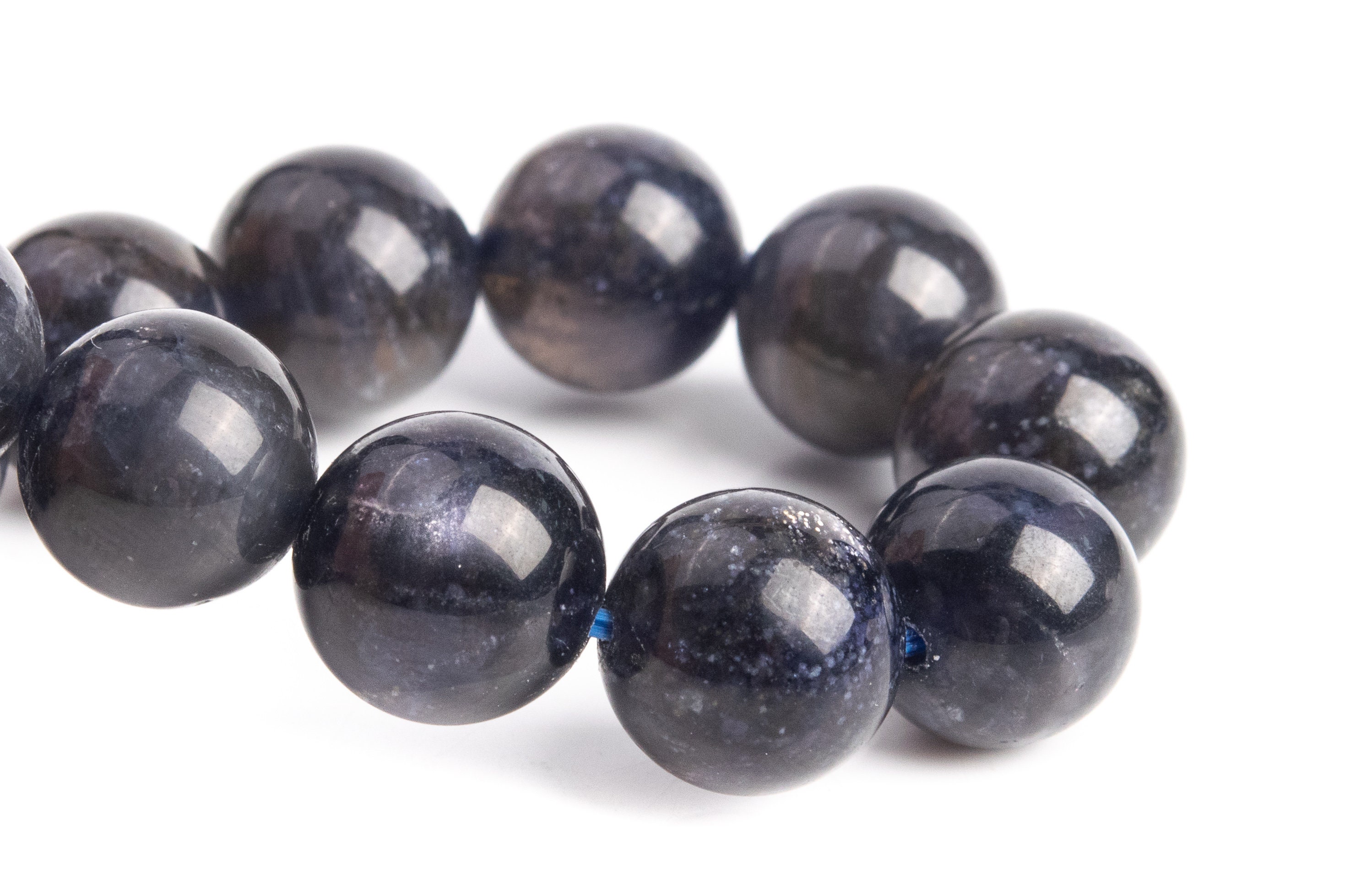 10mm Iolite Beads Black Purple Bracelet Grade Aa Genuine Natural Round Gemstone 7.5" (121306h-3686) 10mm Iolite Beads Black Purple Bracelet Grade Aa Genuine Natural Round Gemstone 7.5" (121306h-3686)