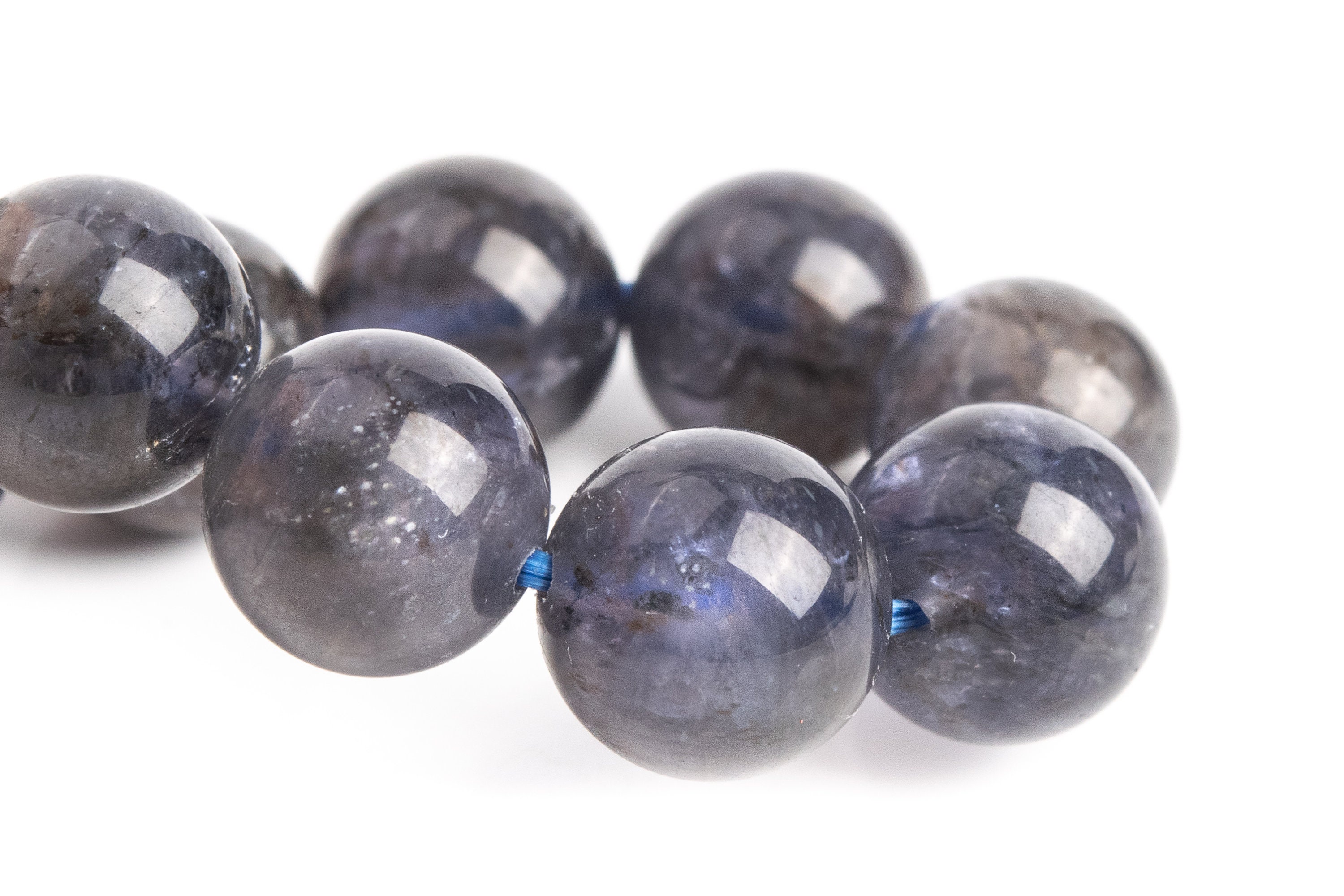 10mm Iolite Beads Deep Gray Purple Bracelet Grade Aa+ Genuine Natural Round Gemstone 7.5" (121232h-3107) 10mm Iolite Beads Deep Gray Purple Bracelet Grade Aa+ Genuine Natural Round Gemstone 7.5" (121232h-3107)