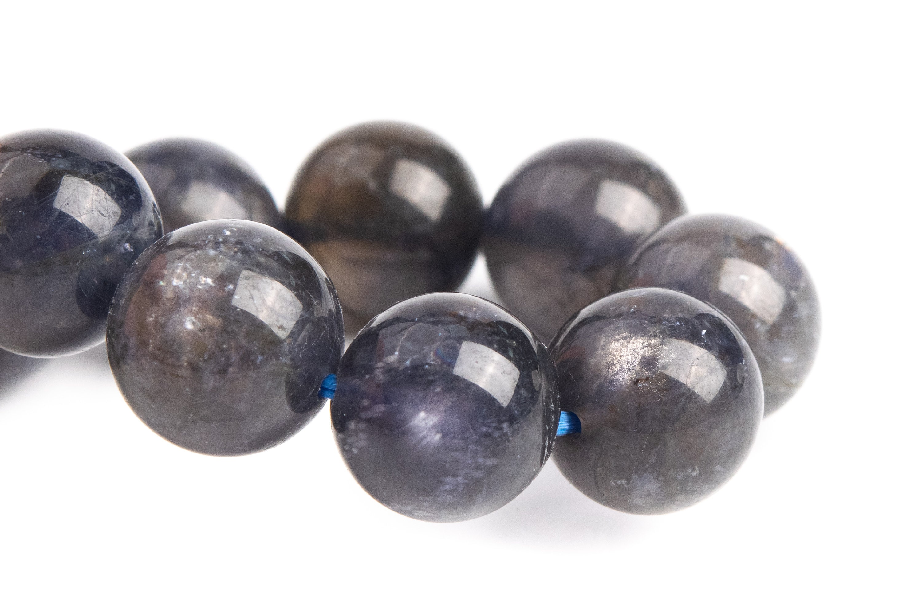 10mm Iolite Beads Deep Gray Purple Bracelet Grade Aa+ Genuine Natural Round Gemstone 7.5" (121304h-3686) 10mm Iolite Beads Deep Gray Purple Bracelet Grade Aa+ Genuine Natural Round Gemstone 7.5" (121304h-3686)