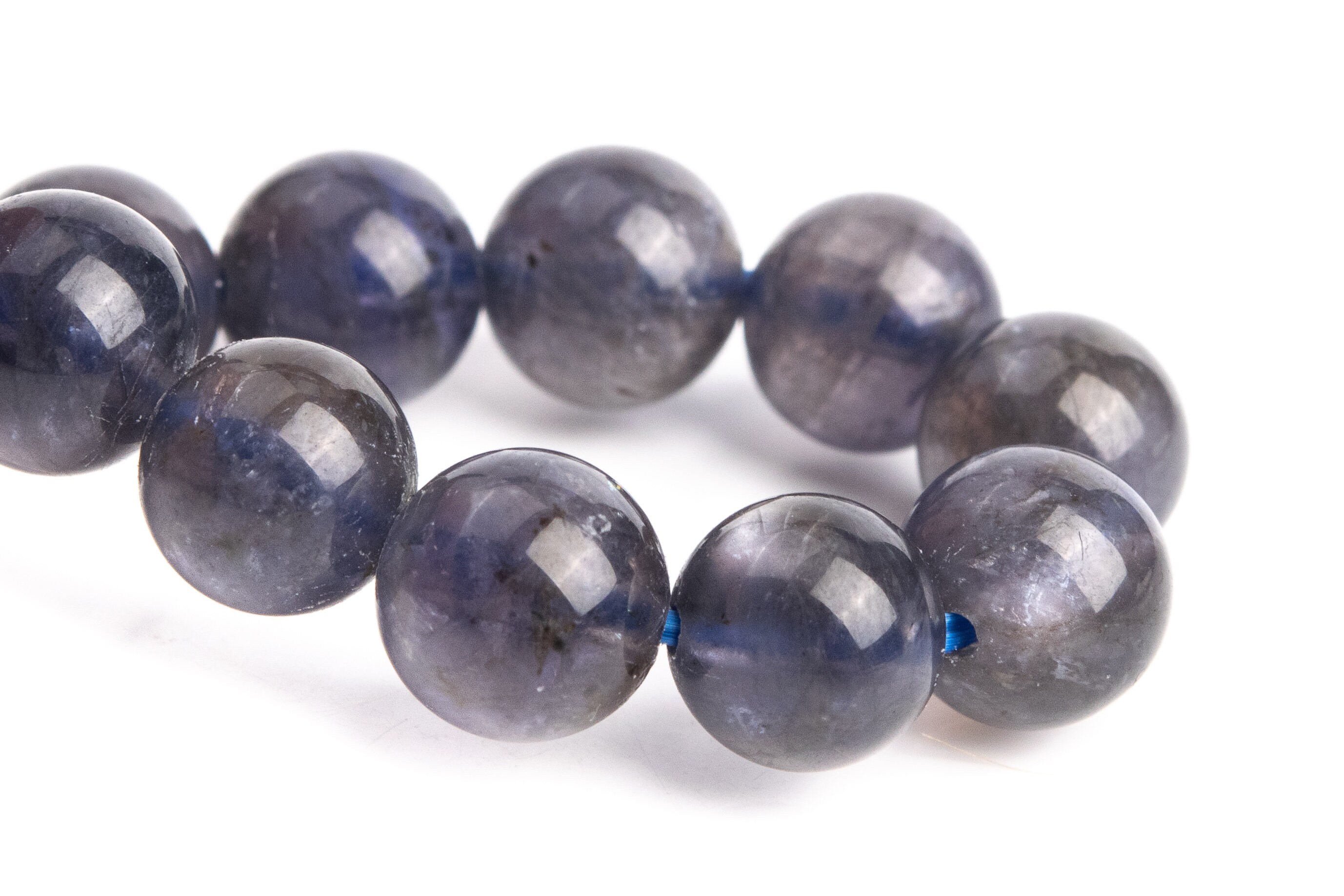 7-8mm Iolite Beads Deep Gray Purple Bracelet Grade Aa+ Genuine Natural Round Gemstone 7" (121266h-3450) 7-8mm Iolite Beads Deep Gray Purple Bracelet Grade Aa+ Genuine Natural Round Gemstone 7" (121266h-3450)