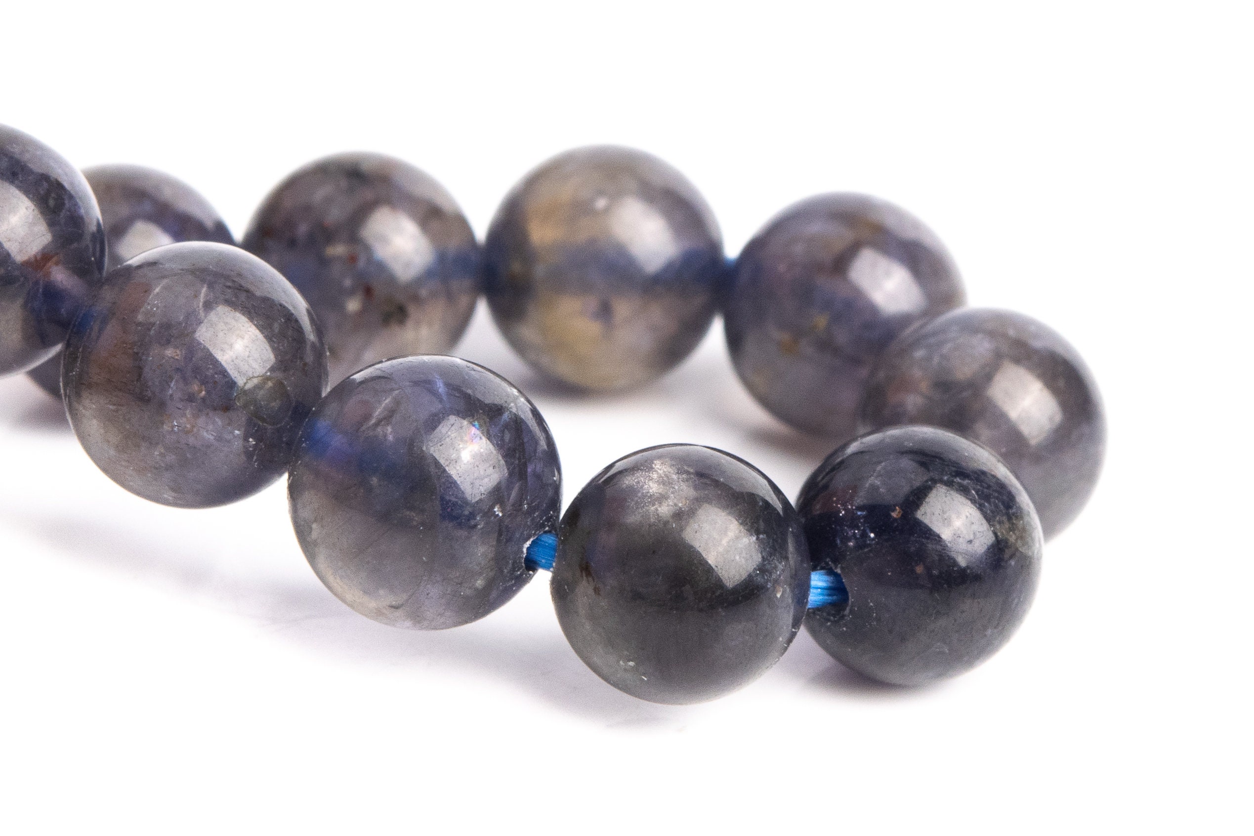 7-8mm Iolite Beads Deep Gray Purple Bracelet Grade Aa Genuine Natural Round Gemstone 7" (121265h-3450) 7-8mm Iolite Beads Deep Gray Purple Bracelet Grade Aa Genuine Natural Round Gemstone 7" (121265h-3450)