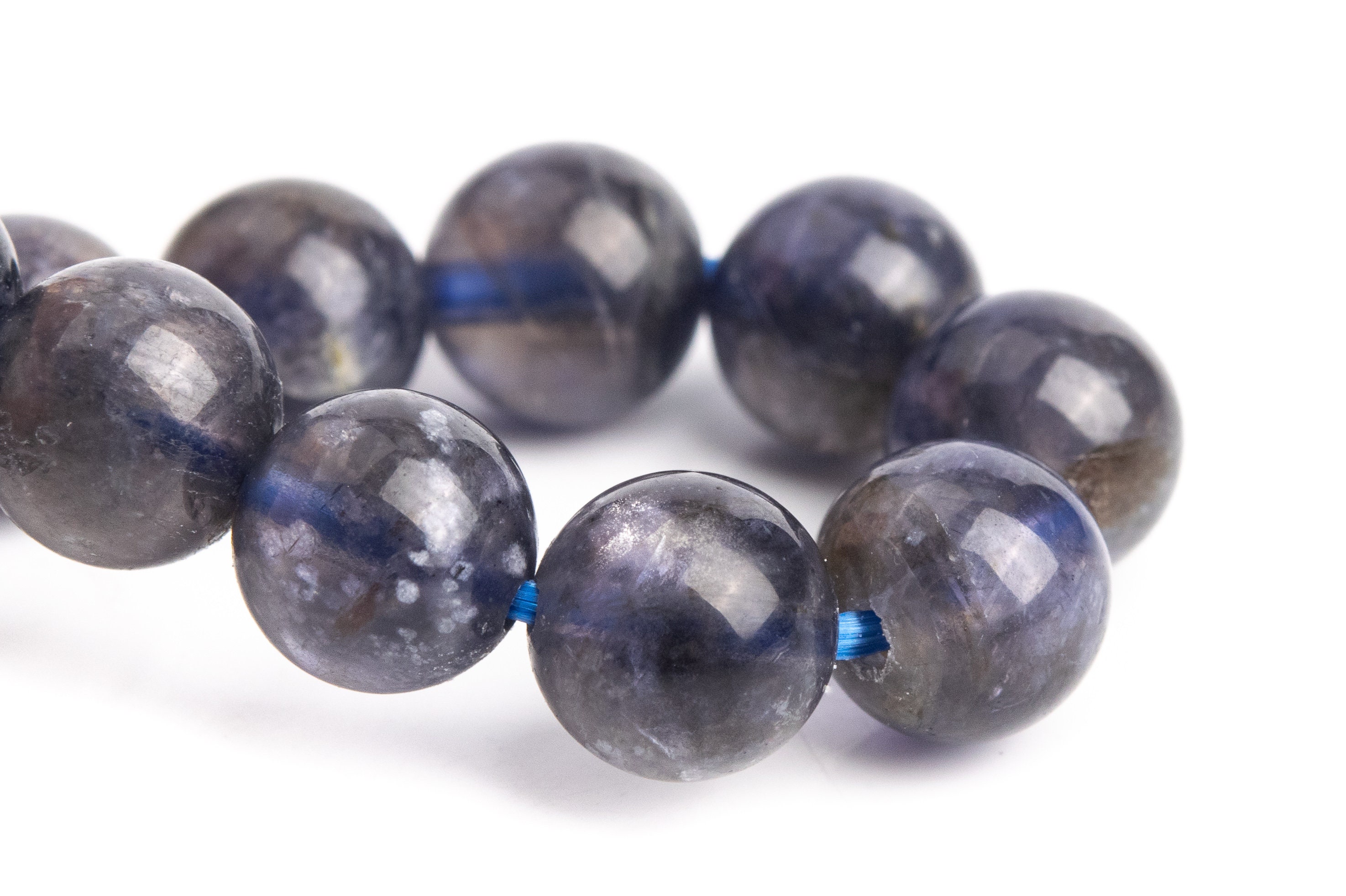 7mm Iolite Beads Black Purple Bracelet Grade Aa+ Genuine Natural Round Gemstone 6.5" (121260h-3450) 7mm Iolite Beads Black Purple Bracelet Grade Aa+ Genuine Natural Round Gemstone 6.5" (121260h-3450)