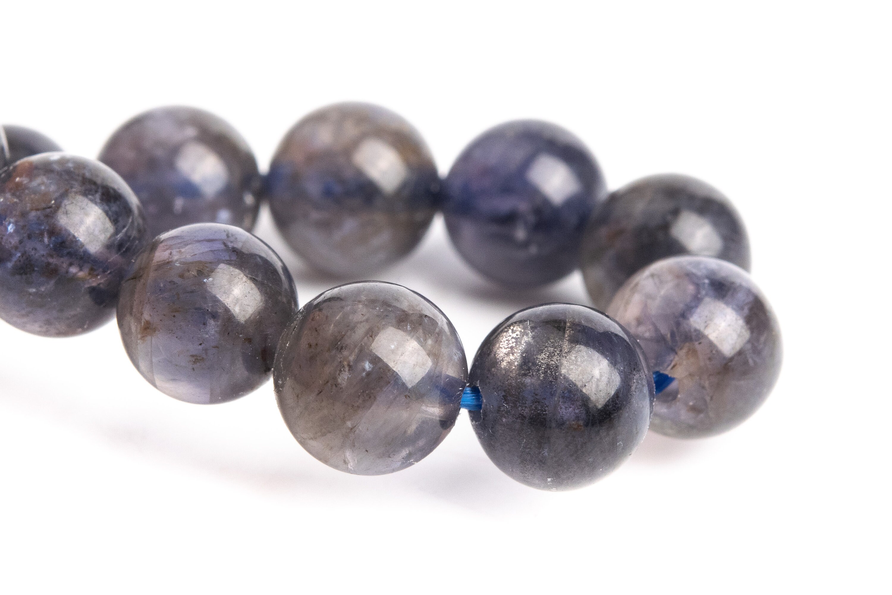 7mm Iolite Beads Gray Purple Bracelet Grade Aa+ Genuine Natural Round Gemstone 6.5" (121259h-3450) 7mm Iolite Beads Gray Purple Bracelet Grade Aa+ Genuine Natural Round Gemstone 6.5" (121259h-3450)