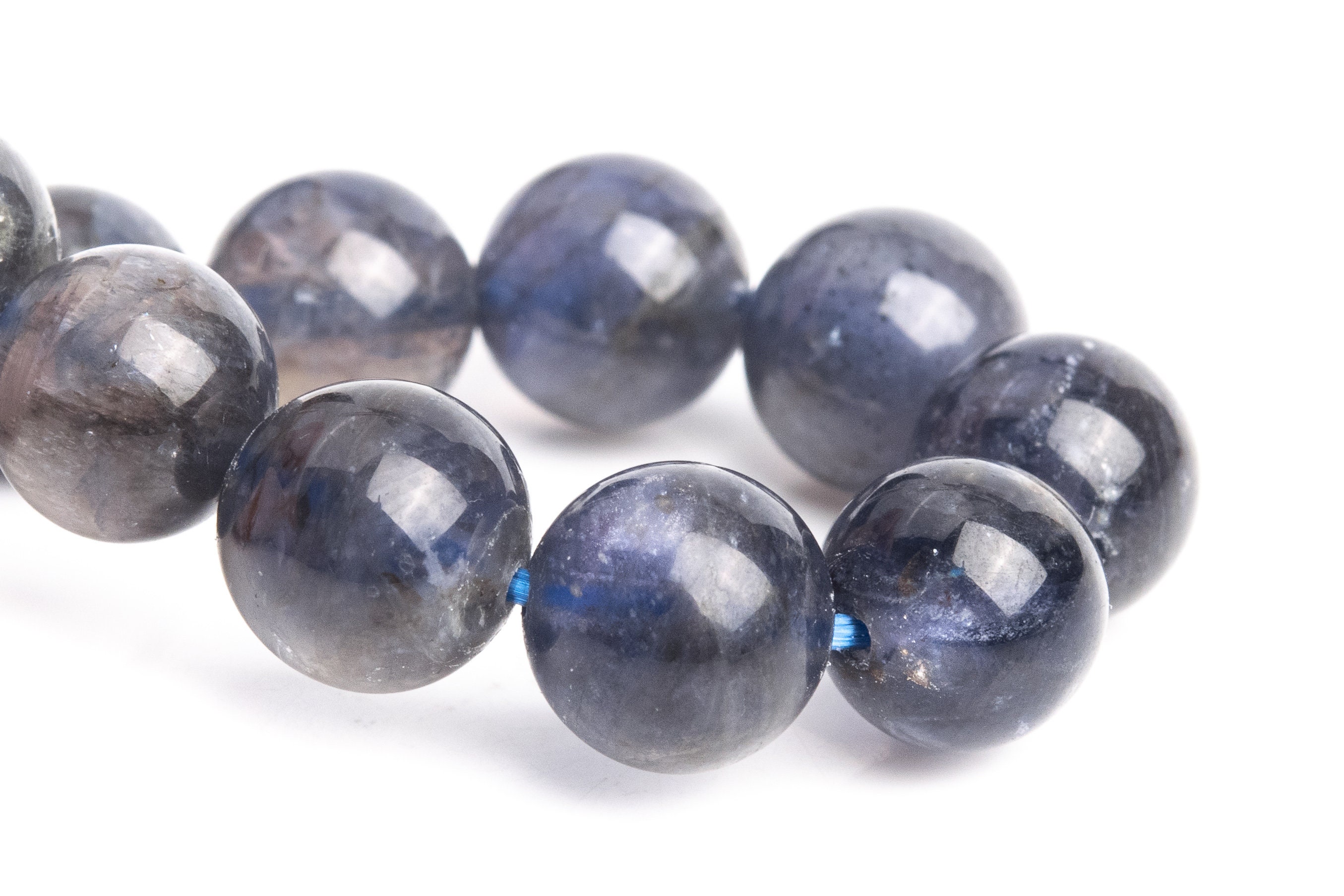 8-9mm Iolite Beads Deep Gray Blue Bracelet Grade Aa+ Genuine Natural Round Gemstone 6" (121202h-3104) 8-9mm Iolite Beads Deep Gray Blue Bracelet Grade Aa+ Genuine Natural Round Gemstone 6" (121202h-3104)
