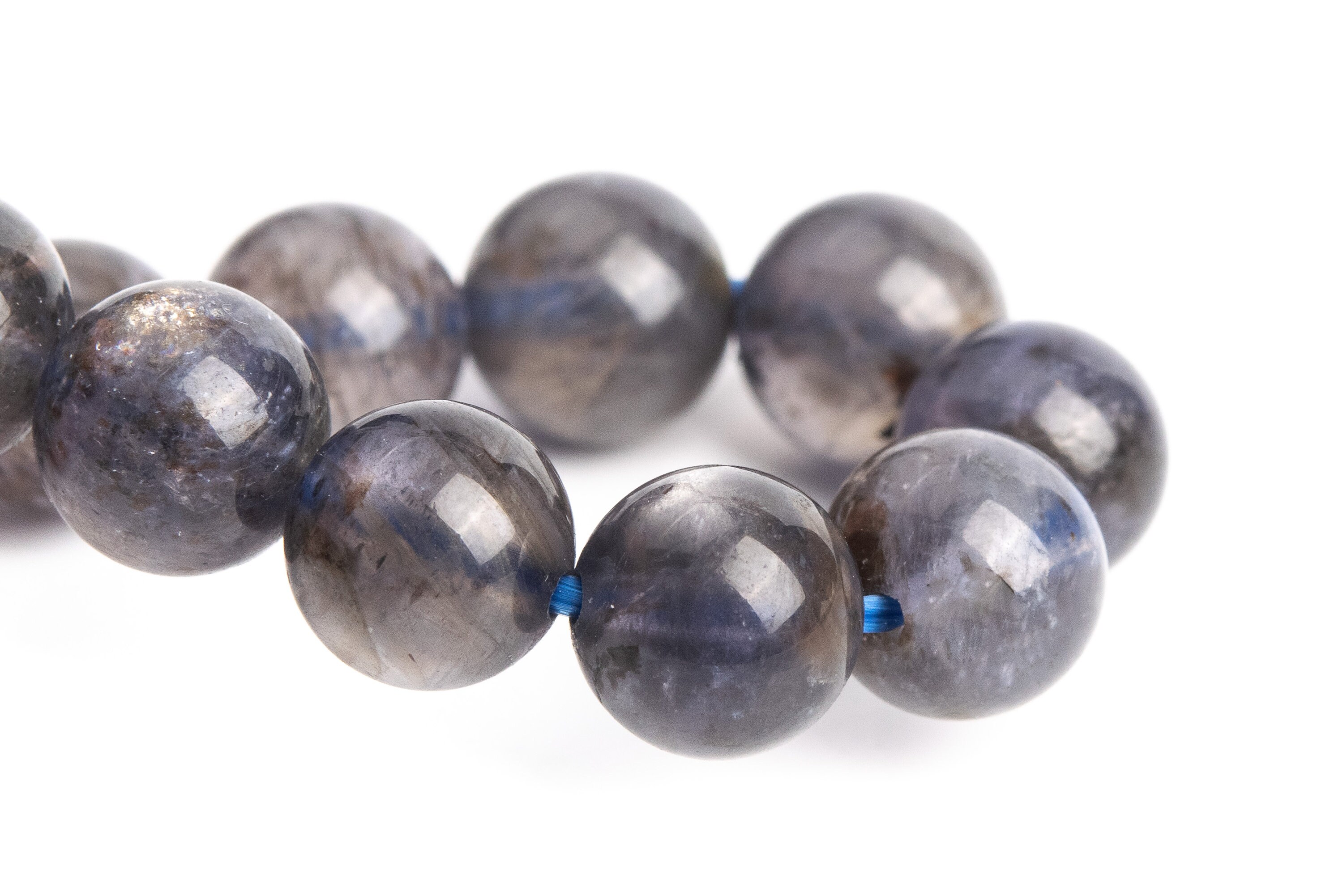 8mm Iolite Beads Gray Purple Bracelet Grade Aa+ Genuine Natural Round Gemstone 7" (121272h-3450) 8mm Iolite Beads Gray Purple Bracelet Grade Aa+ Genuine Natural Round Gemstone 7" (121272h-3450)