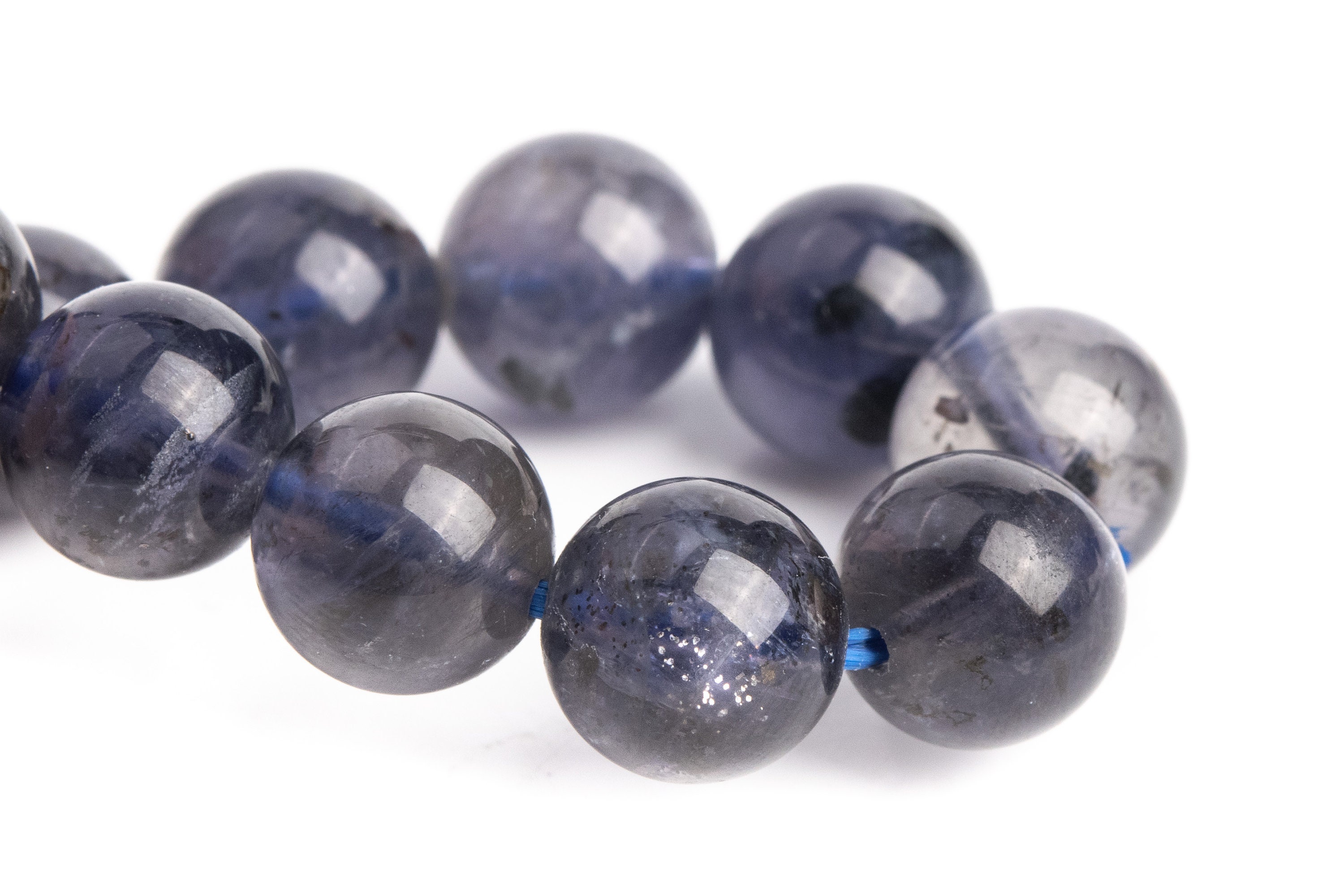 9mm Iolite Beads Deep Gray Purple Bracelet Grade Aa Genuine Natural Round Gemstone 7" (121212h-3107) 9mm Iolite Beads Deep Gray Purple Bracelet Grade Aa Genuine Natural Round Gemstone 7" (121212h-3107)