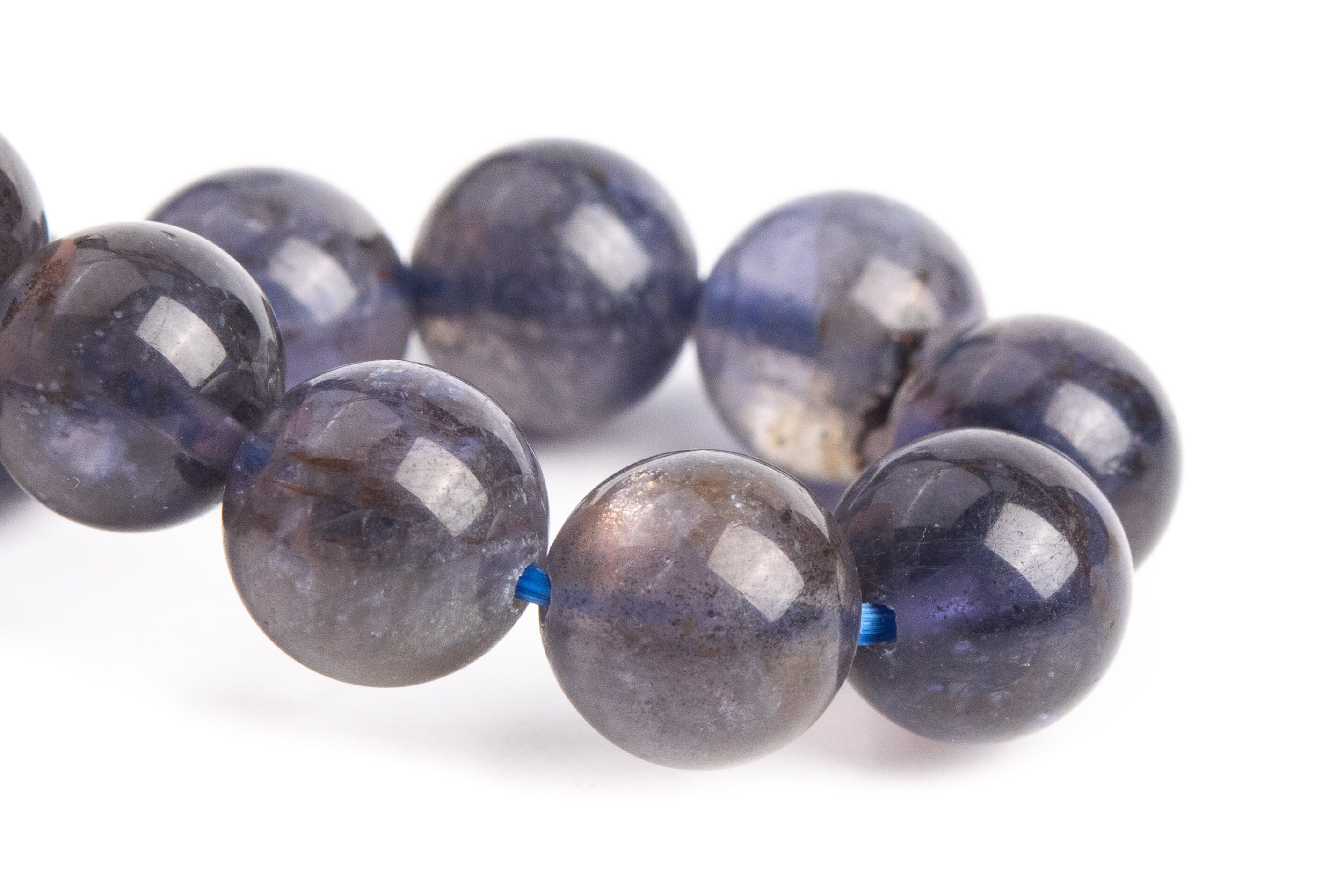 9mm Iolite Beads Deep Gray Purple Bracelet Grade Aa+ Genuine Natural Round Gemstone 7" (121292h-3685) 9mm Iolite Beads Deep Gray Purple Bracelet Grade Aa+ Genuine Natural Round Gemstone 7" (121292h-3685)