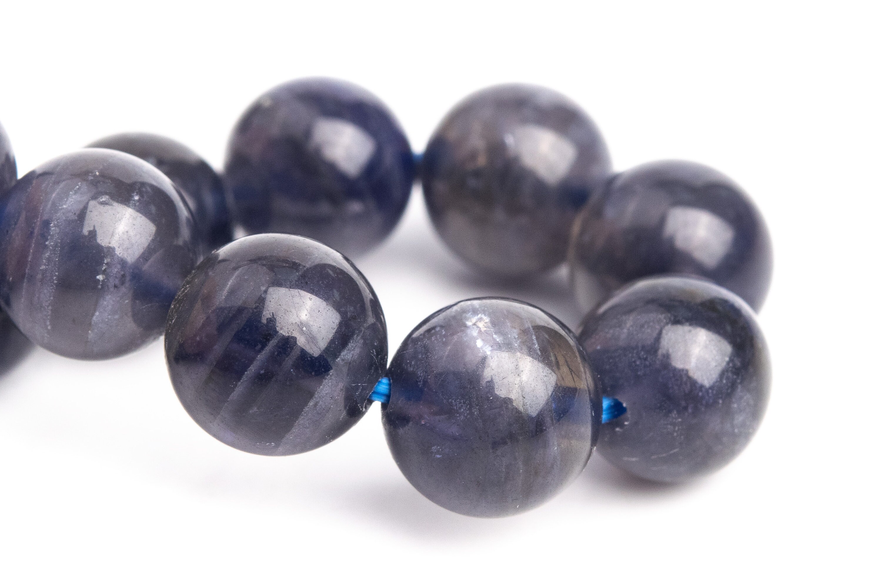 Only One 8-9mm Iolite Beads Deep Gray Blue Bracelet Grade Aa+ Genuine Natural Round Gemstone 6" (121196h-3104) Only One 8-9mm Iolite Beads Deep Gray Blue Bracelet Grade Aa+ Genuine Natural Round Gemstone 6" (121196h-3104)