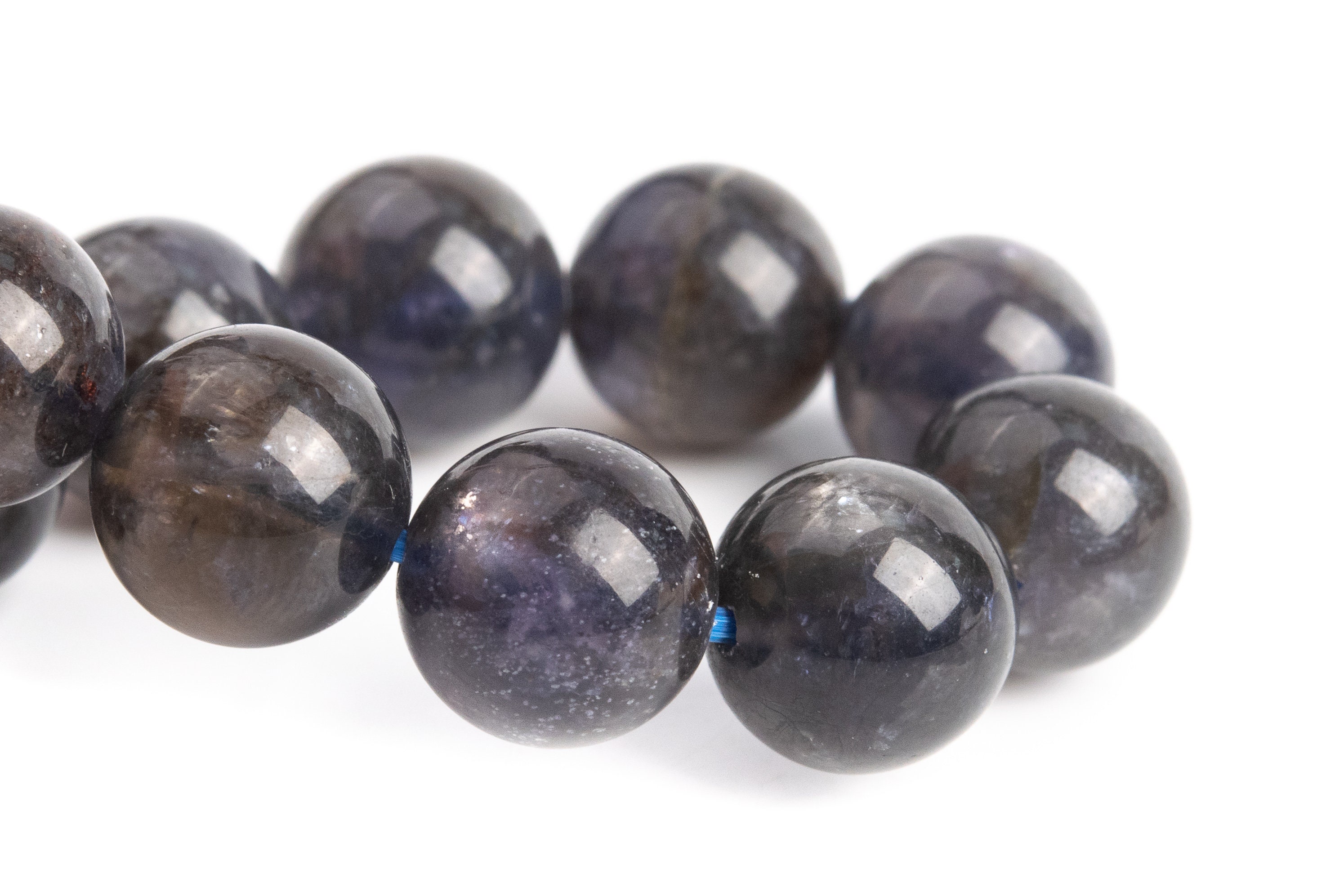 Only One 9-10mm Iolite Beads Deep Gray Purple Bracelet Grade Aa Genuine Natural Round Gemstone 7.5" (121294h-3686) Only One 9-10mm Iolite Beads Deep Gray Purple Bracelet Grade Aa Genuine Natural Round Gemstone 7.5" (121294h-3686)