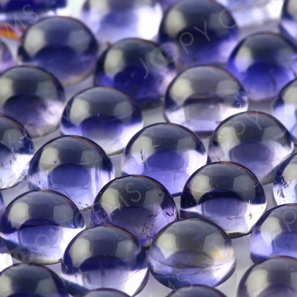 Iolite Cabochon 6mm Round - Per Stone