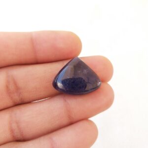 Iolite Gemstone Cabochon: 19.4 Carat Fancy Cut Stone, 23x19x7 mm Iolite Gemstone Cabochon: 19.4 Carat Fancy Cut Stone, 23x19x7 mm