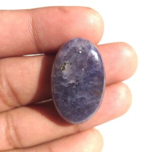 Oval Iolite Cabochon, AAA Grade, Violet Gemstone Pendant (30x19x7 MM, 34.1 Carat) Oval Iolite Cabochon, AAA Grade, Violet Gemstone Pendant (30x19x7 MM, 34.1 Carat)