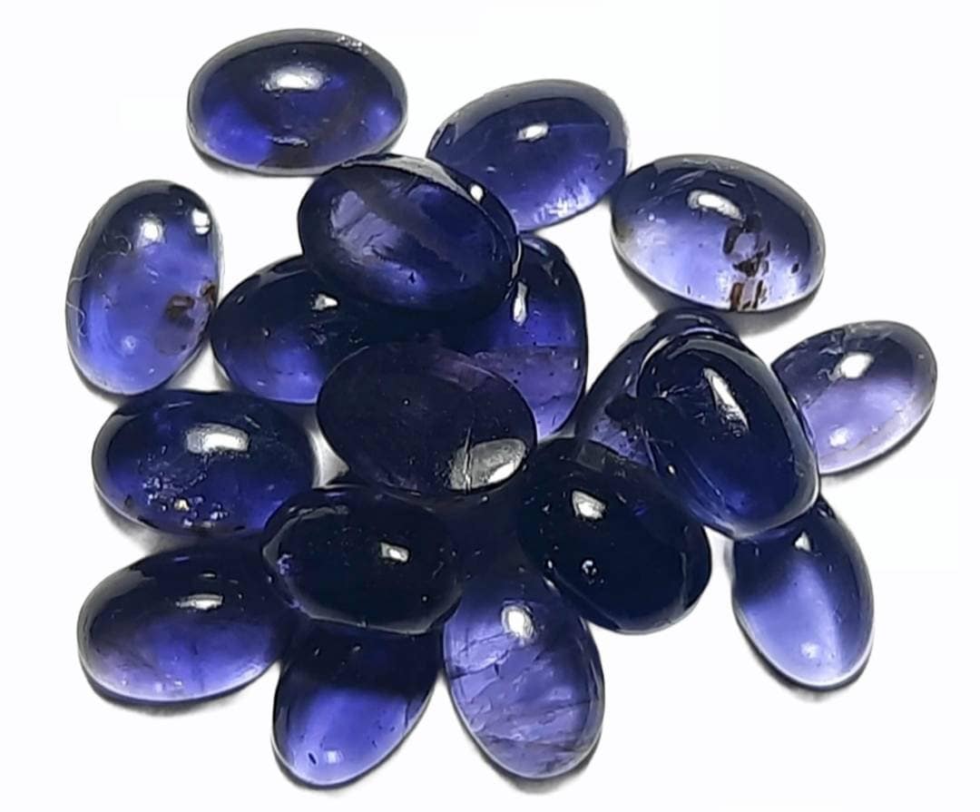 Iolite Oval Cabochon:natural Iolite Gemstone (3x5mm 8x10 Mm)jewelry,astrology,meditation,protection,spiritual,anniversarygift,crystalhealing Iolite Oval Cabochon:natural Iolite Gemstone (3x5mm 8x10 Mm)jewelry,astrology,meditation,protection,spiritual,anniversarygift,crystalhealing