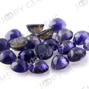 Iolite Rose Cut Cabochon 6mm Round - 1 Cab Iolite Rose Cut Cabochon 6mm Round - 1 Cab