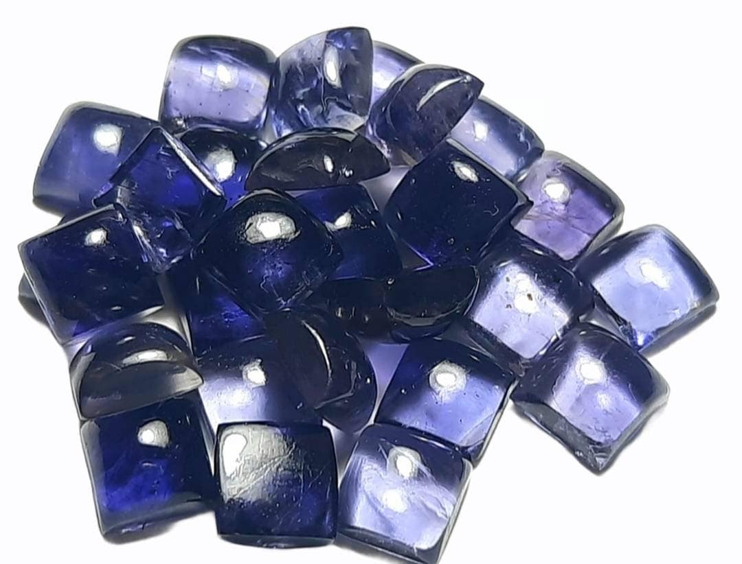 Iolite Square Cabochon:natural Iolite Gemstone (4x4mm 5x5mm)jewelry,astrology,meditation,protection,spiritual,anniversarygift,crystalhealing
