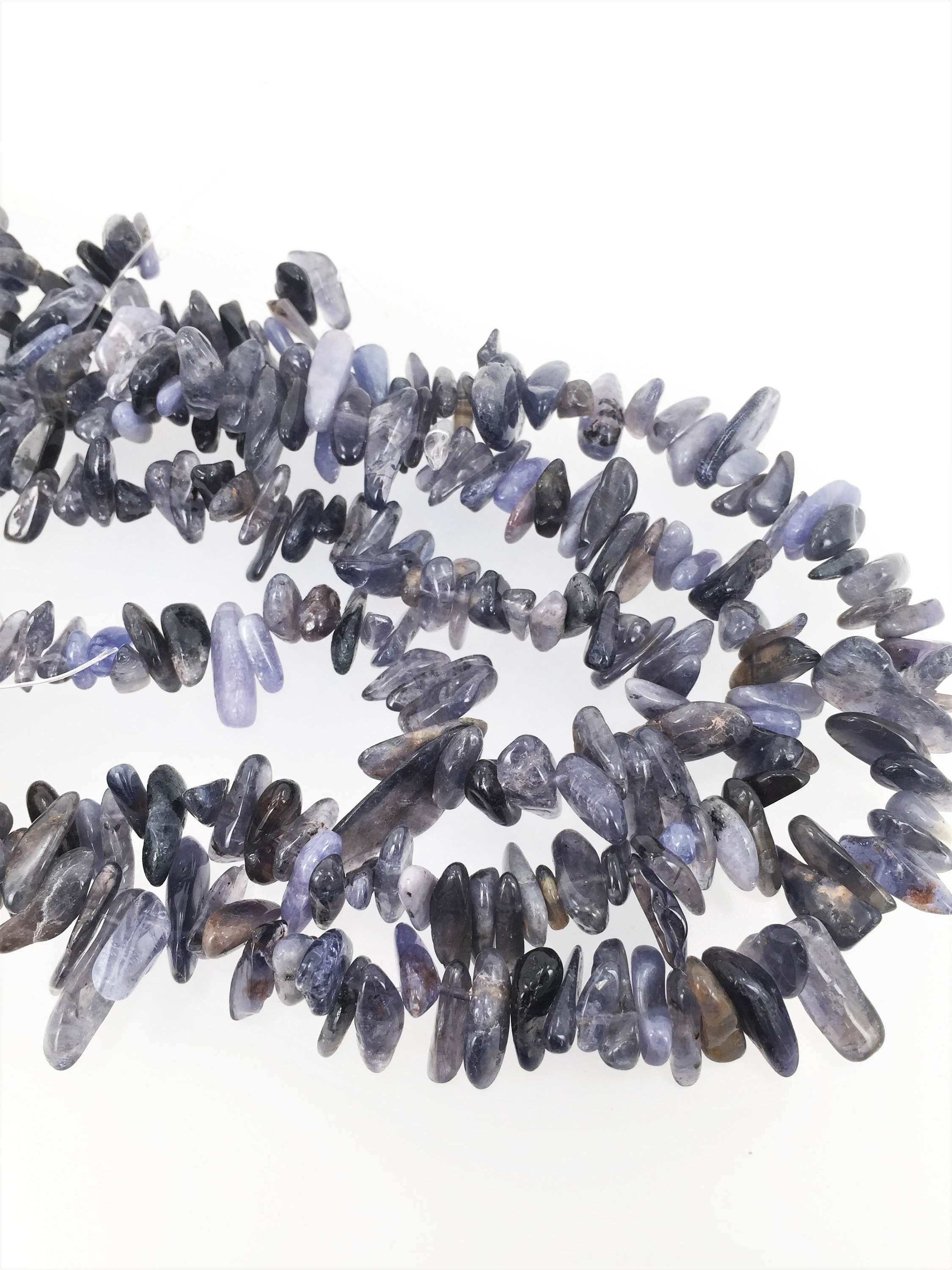 Iolite Chip Beads. Natural Iolite Gemstone Beads 5x12mm. Light Purple Stone Beads Iolite Chip Beads. Natural Iolite Gemstone Beads 5x12mm. Light Purple Stone Beads