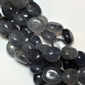 Free Form 8-10mm Nugget Iolite Gemstone Beads. Full 15" strand of light Iolite beads, about 40 per strand. Soft lavender blue gemstone.