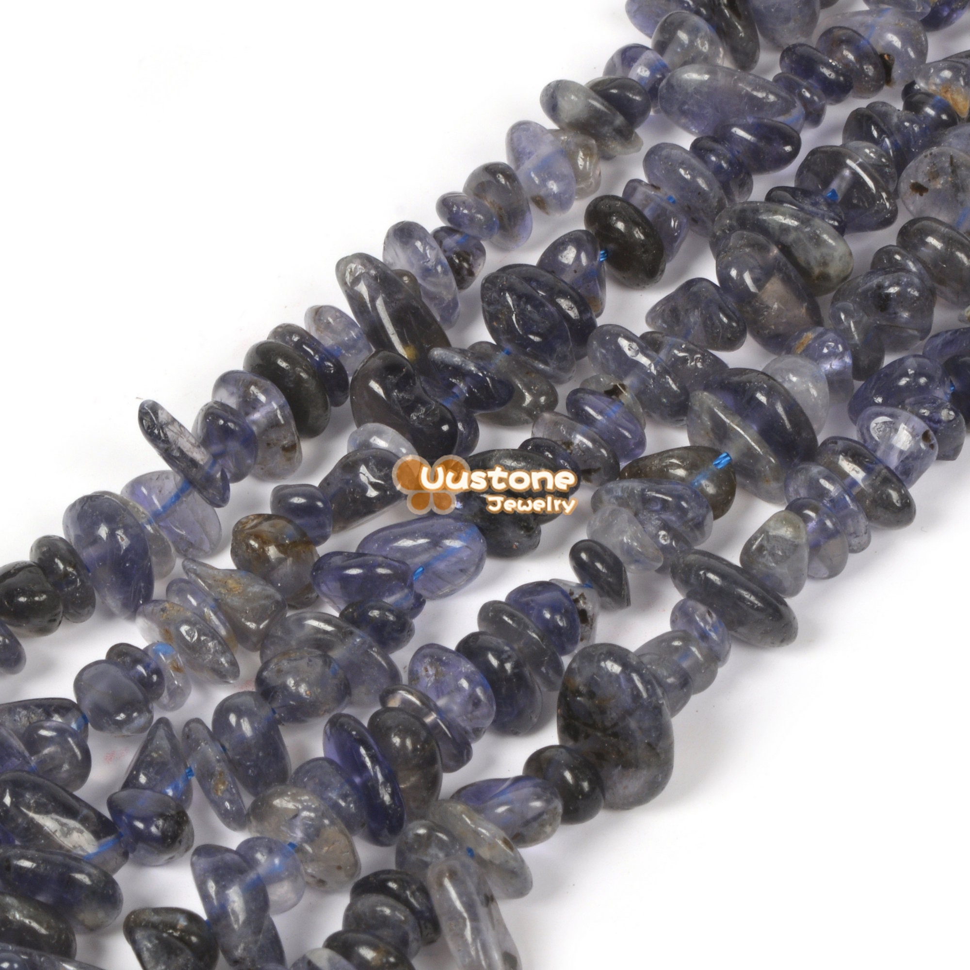 Natural Iolite Freedom Chips Loose Beads 5-12mm For Jewelry Making Diy Handmade Craft 16 Inch