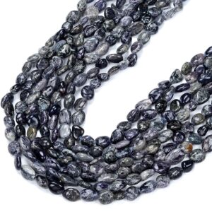 Natural Iolite Gemstone Pebble Nugget 8-9mm 8-10mm Loose Beads (d413)