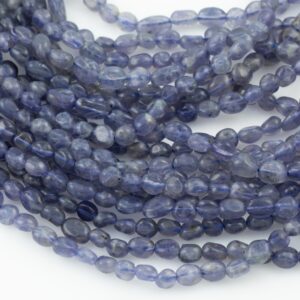 Natural Iolite Nuggets Beads - Around 5x8mm In Dimensions -16 Inch Strand - Wholesale Pricing Gemstone Beads