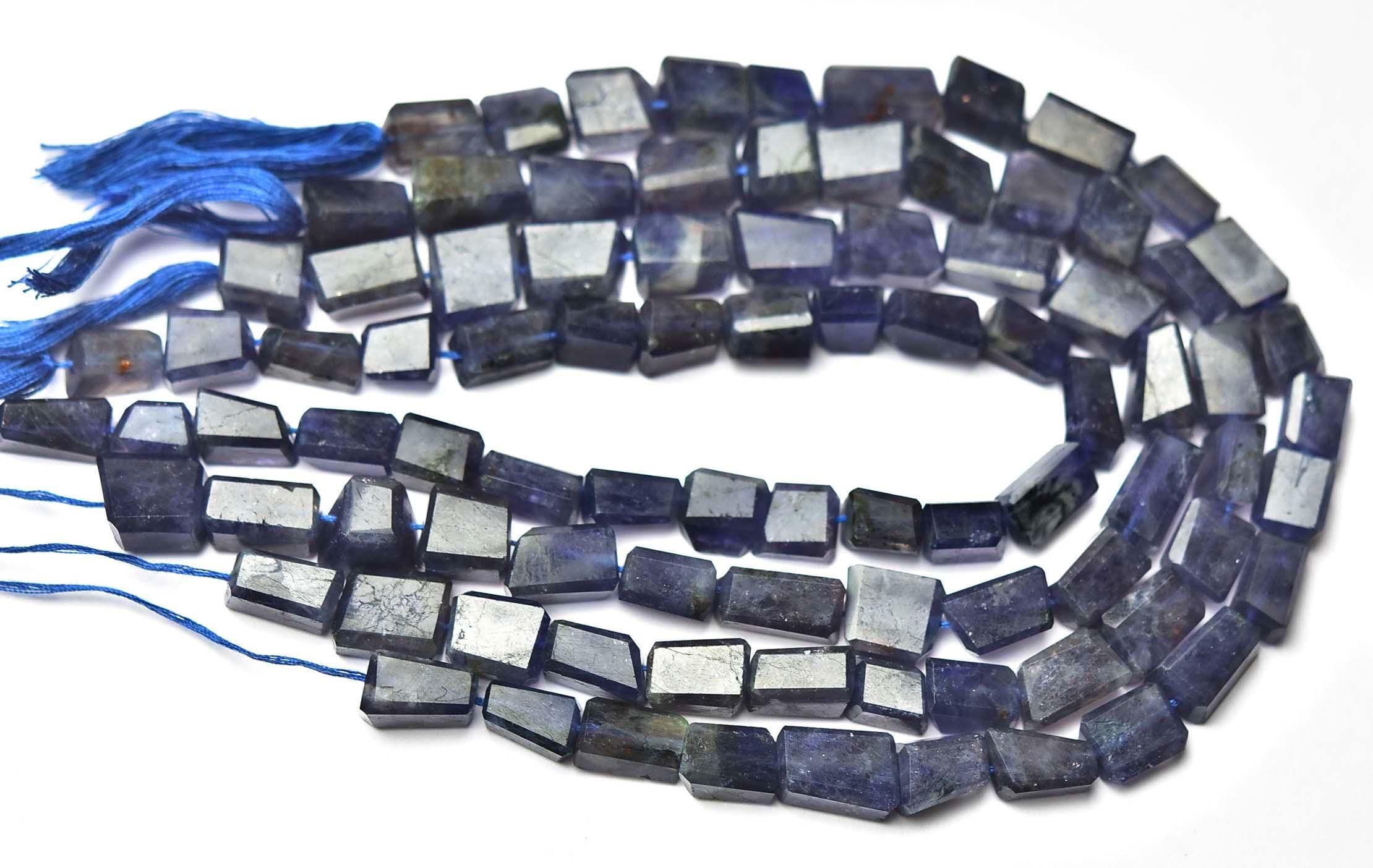 Iolite Nugget Beads - 10 Inches - Natural Faceted Iolite Nuggets Stone - Size Is 10-13 Mm #1188 Iolite Nugget Beads - 10 Inches - Natural Faceted Iolite Nuggets Stone - Size Is 10-13 Mm #1188