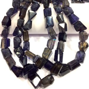 Top Quality~~Natural Iolite Faceted Nugget Shape Beads Step Cut Nuggets Beads Iolite Gemstone Beads Iolite Nuggets Jewelry Making Nuggets.