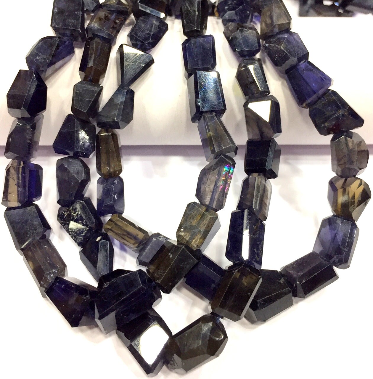 Top Quality~~natural Iolite Faceted Nugget Shape Beads Step Cut Nuggets Beads Iolite Gemstone Beads Iolite Nuggets Jewelry Making Nuggets.