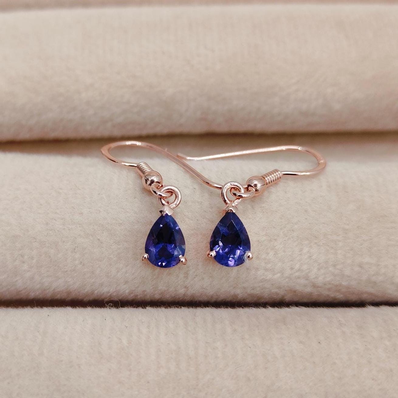 Natural Iolite Earrings, 925 Sterling Silver Earrings, Pear Cut Iolite Earrings, Iolite Drop Earrings, Iolite Tear Drop Silver Earrings Natural Iolite Earrings, 925 Sterling Silver Earrings, Pear Cut Iolite Earrings, Iolite Drop Earrings, Iolite Tear Drop Silver Earrings