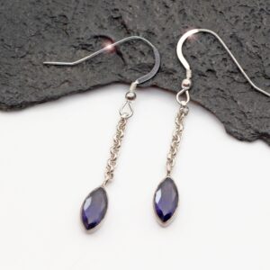 Periwinkle - Beautiful Iolite Sterling Silver Earrings