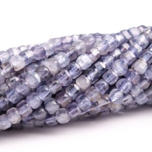 2MM Iolite Beads Beveled Edge Faceted Cube Grade A Genuine Natural Gemstone Full Strand Loose Beads 15.5" Bulk Lot Options (117534-3942) 2MM Iolite Beads Beveled Edge Faceted Cube Grade A Genuine Natural Gemstone Full Strand Loose Beads 15.5" Bulk Lot Options (117534-3942)