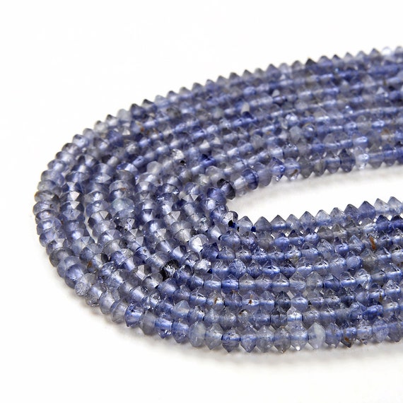 3x2mm Light Iolite Gemstone Grade Aaa Bicone Faceted Rondelle Saucer Loose Beads Bulk Lot 1,2,6,12 And 50 (p1) 3x2mm Light Iolite Gemstone Grade Aaa Bicone Faceted Rondelle Saucer Loose Beads Bulk Lot 1,2,6,12 And 50 (p1)