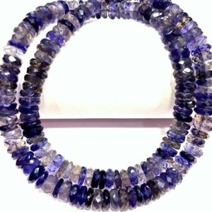 AAA QUALITY~Natural Iolite Faceted Tyre Beads Iolite Gemstone Beads Great Luster Iolite Beads Iolite Flat Rondelle Beads Iolite Strand Beads AAA QUALITY~Natural Iolite Faceted Tyre Beads Iolite Gemstone Beads Great Luster Iolite Beads Iolite Flat Rondelle Beads Iolite Strand Beads