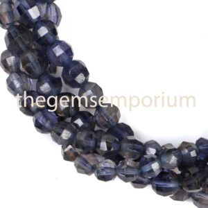 Aaa Iolite Faceted Rondelle Beads, 4-6mm, 42cm Strand Aaa Iolite Faceted Rondelle Beads, 4-6mm, 42cm Strand