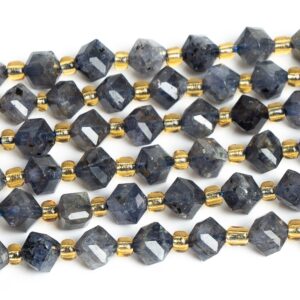 Dark Blue Iolite Beads Grade AA+ Gemstone Faceted Cube Loose Beads 6MM 8MM Bulk Lot Options Dark Blue Iolite Beads Grade AA+ Gemstone Faceted Cube Loose Beads 6MM 8MM Bulk Lot Options