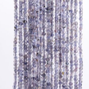 Genuine Natural Iolite Gemstone Beads Sri Lanka 2MM Purple Blue Beveled Edge Faceted Cube A Quality Loose Beads (117534) Genuine Natural Iolite Gemstone Beads Sri Lanka 2MM Purple Blue Beveled Edge Faceted Cube A Quality Loose Beads (117534)