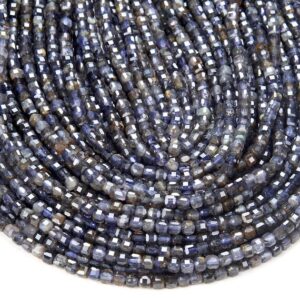 Natural Iolite Gemstone Grade A Micro Faceted Diamond Cut Cube 4MM 5MM Loose Beads BULK LOT 1,2,6,12 and 50 (P41) Natural Iolite Gemstone Grade A Micro Faceted Diamond Cut Cube 4MM 5MM Loose Beads BULK LOT 1,2,6,12 and 50 (P41)