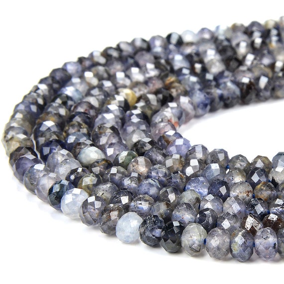 Natural Iolite Gemstone Grade A Micro Faceted Rondelle 4x3mm Loose Beads Bulk Lot 1,2,6,12 And 50 (p92) Natural Iolite Gemstone Grade A Micro Faceted Rondelle 4x3mm Loose Beads Bulk Lot 1,2,6,12 And 50 (p92)