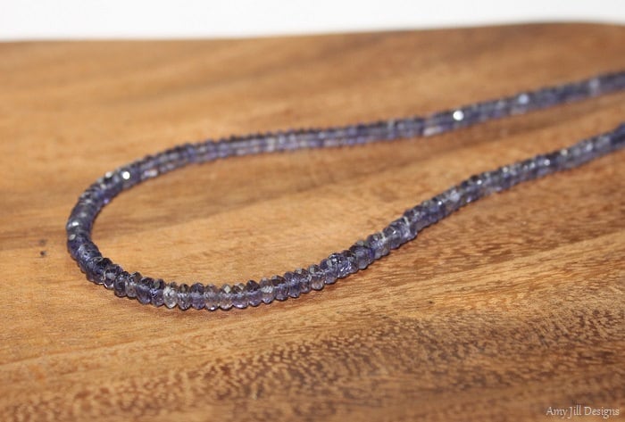 Iolite Necklace, Iolite Jewelry, Hill Tribe Beads, Shaded, Beads, Gemstone Jewelry Iolite Necklace, Iolite Jewelry, Hill Tribe Beads, Shaded, Beads, Gemstone Jewelry